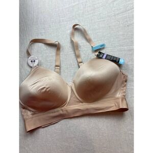 Bali One Smooth U Bounce Control Wireless Convertible Bra DF3458 Almond 40C NWT